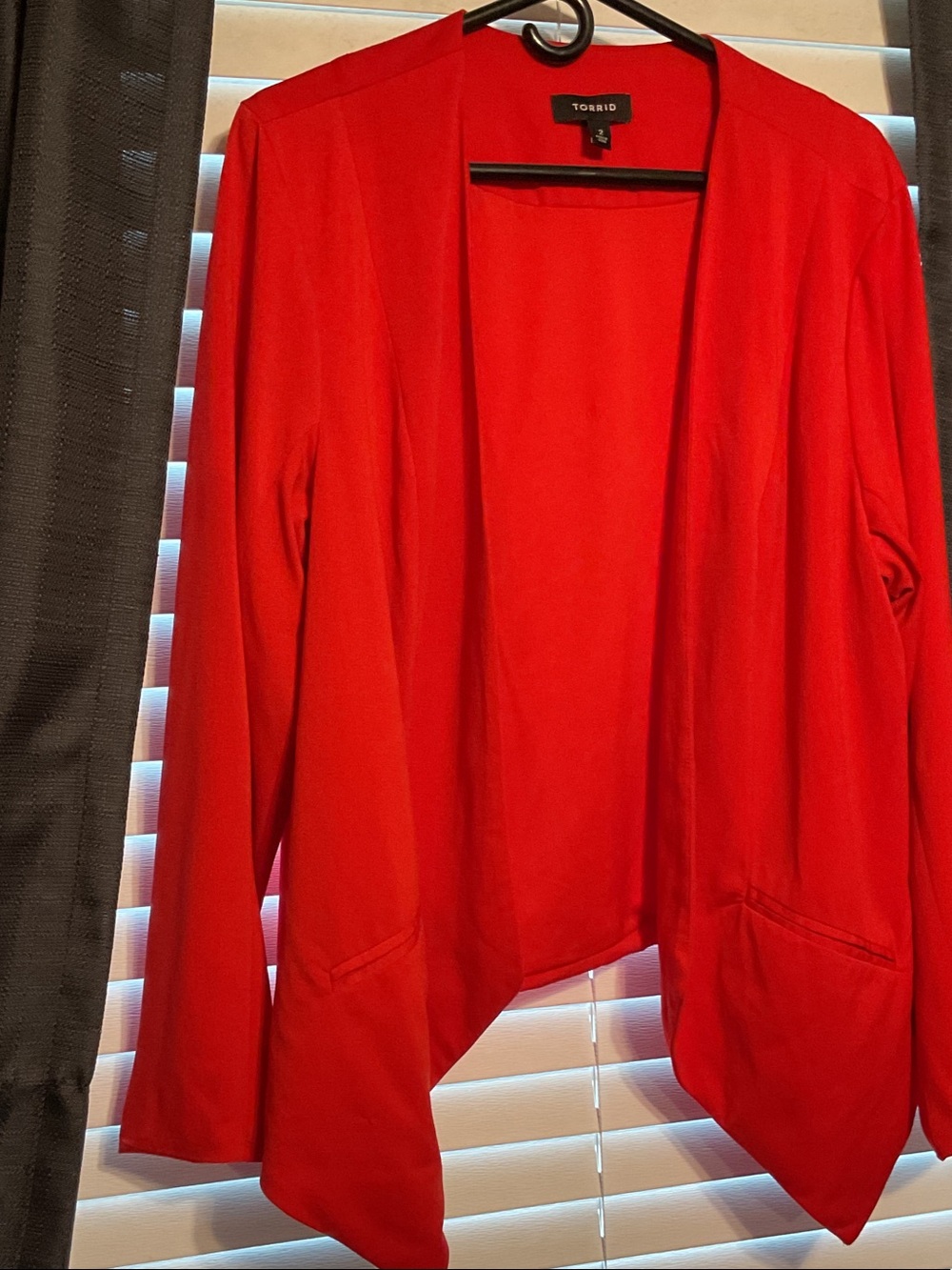 torrid Bold Red Open-Front Blazer Jacket